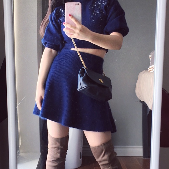 Blue Sweater/Skirt Set - Picture 4 of 4